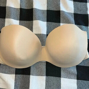 Warners strapless bra size 36C nude